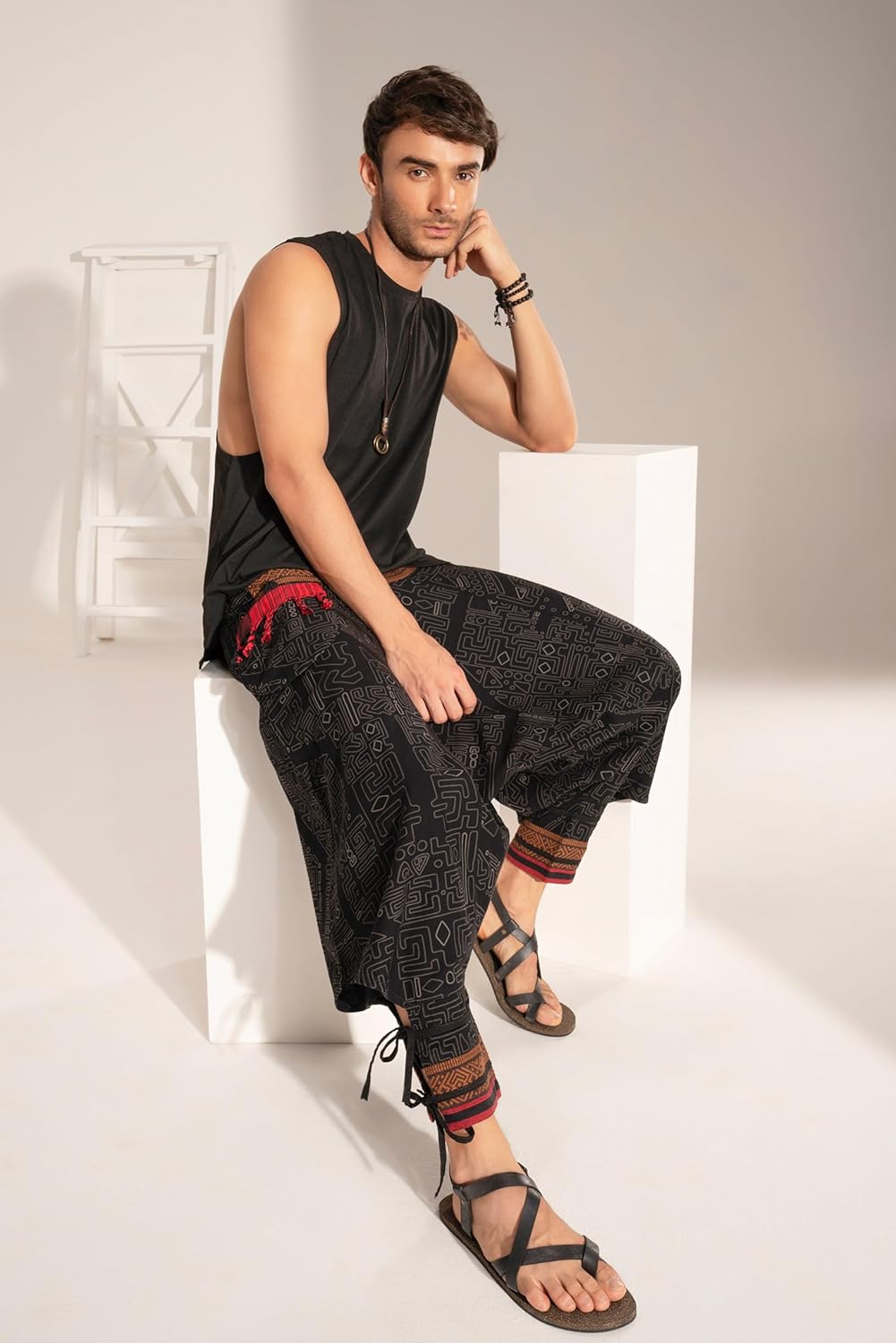Festival Clothes Tribal Hippie Elephant Pajama Parachute Boho Summer Clothes Yoga Harem Pants for Men