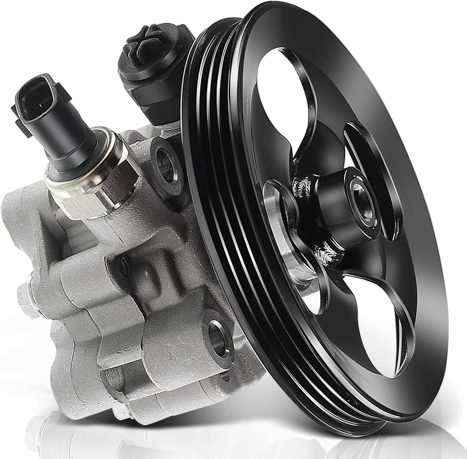 YHTAUTO Power Steering Pump with Pulley Replacement for
