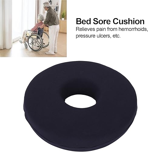 Miniatura 6 de ANKROYU Almohada de dona para cojín de alivio del dolor de coxis cojín de asiento para aliviar el dolor de decúbito de cama almohadas de hemorroides