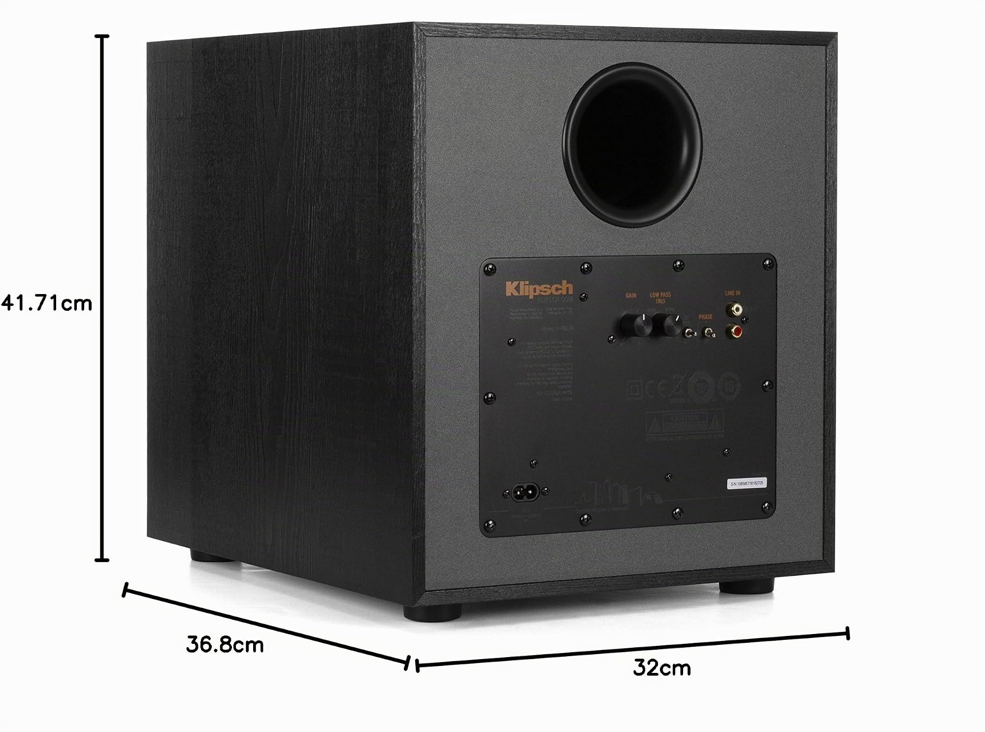 Klipsch R-100SW Subwoofer Noir