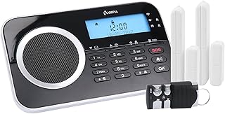 OLYMPIA Protect 9730 GSM Alarmanlage Haus Schwarz | Drahtloses Alarmanlage Set mit App | Alarmsystem für Wohnung & Haus | Türsensoren & Fernbedienung