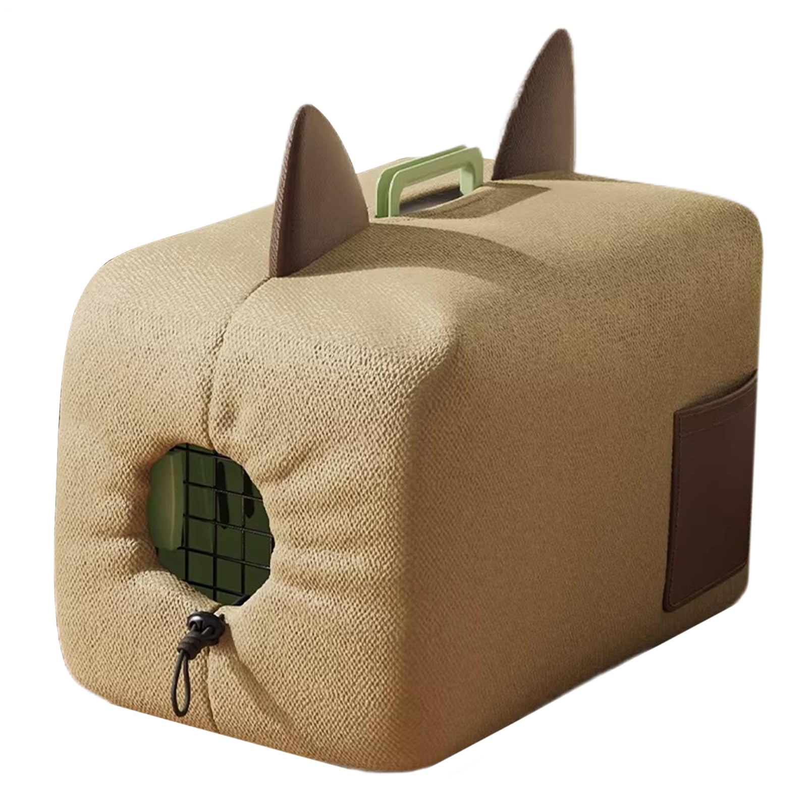 Hundekäfig-Abdeckung, 540 g, kleine Kistenabdeckung mit Kordelzug, isolierter lichtblockierender Schatten, -Transport-Sonnenschutz, wärmend, winddicht, Baumwollunterstand – für Wohnung