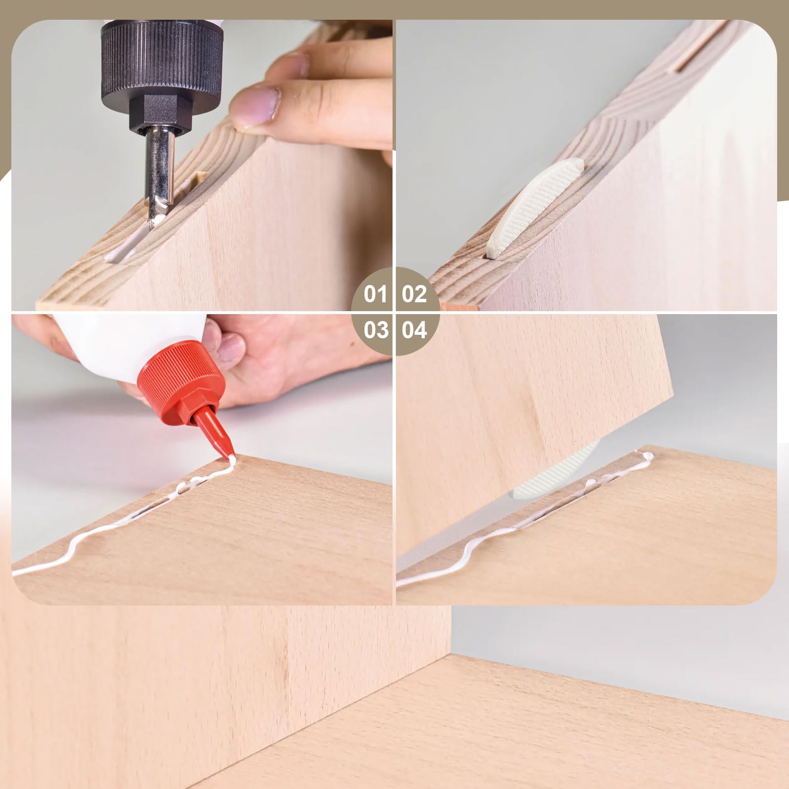 PVC Biscuit Joiners - 50 Pack -3 PVC Biscuit Joiners - 50 Pack -3