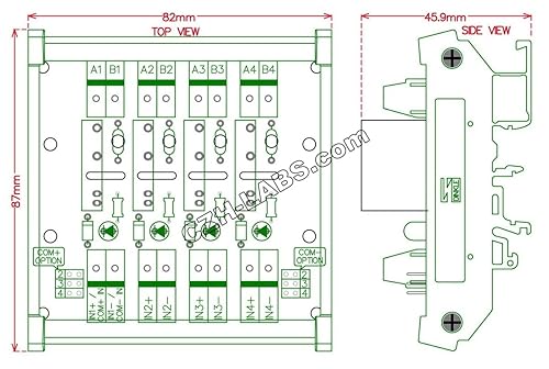Miniatura 2 de Electronics-Salon DC-AC 2 Amp G3MB-202P Placa de módulo SSR de relé de estado sólido