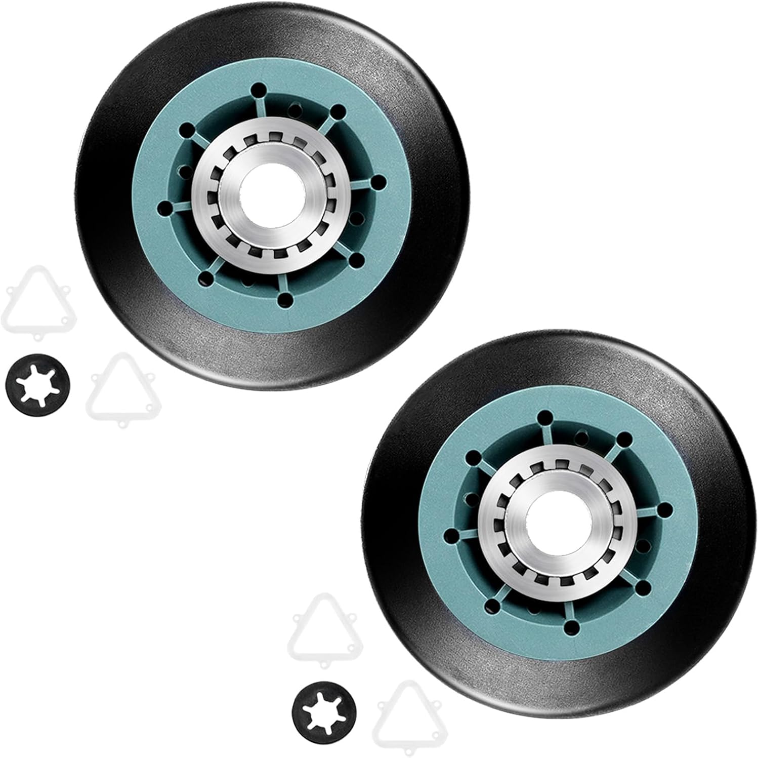 Upgraded EngPair (2-Pack) 349241T 8536974 WPW10314173 Dryer Drum Roller Kit