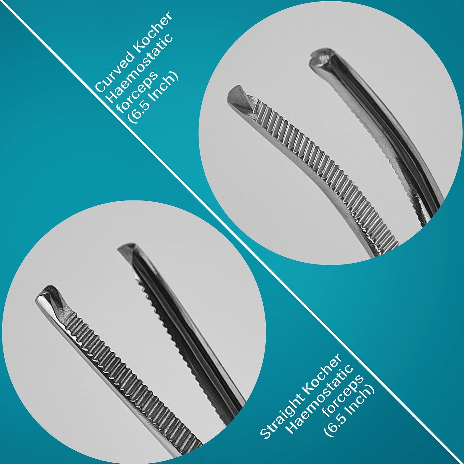 Veterinary Umbilical Cord Scissor Kit, Reusable, High-Grade Stainless Steel Autoclavable, Durable - 7 Pcs