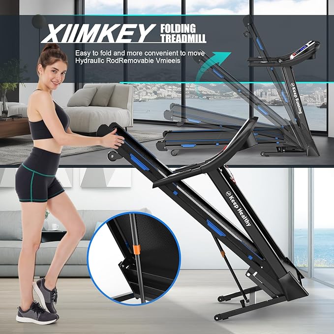 Caminadora Eléctrica Plegable 3 hp Inclinación 15% Negro miniatura 8