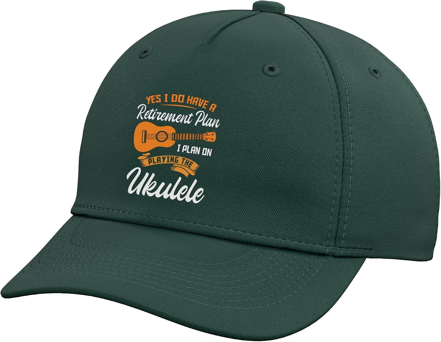 Funny Ukulele Player Guitar Retired Adjustable Baseball Hat