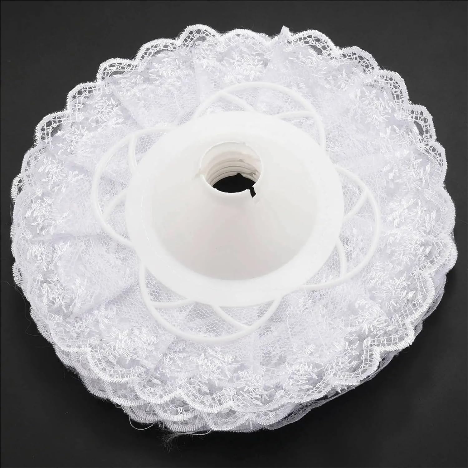 Bridal Bouquet Holder Collar Lace Floral Support 24 Pcs Lace Bouquet Collar, DIY Holder Wedding Bridal White Decoration