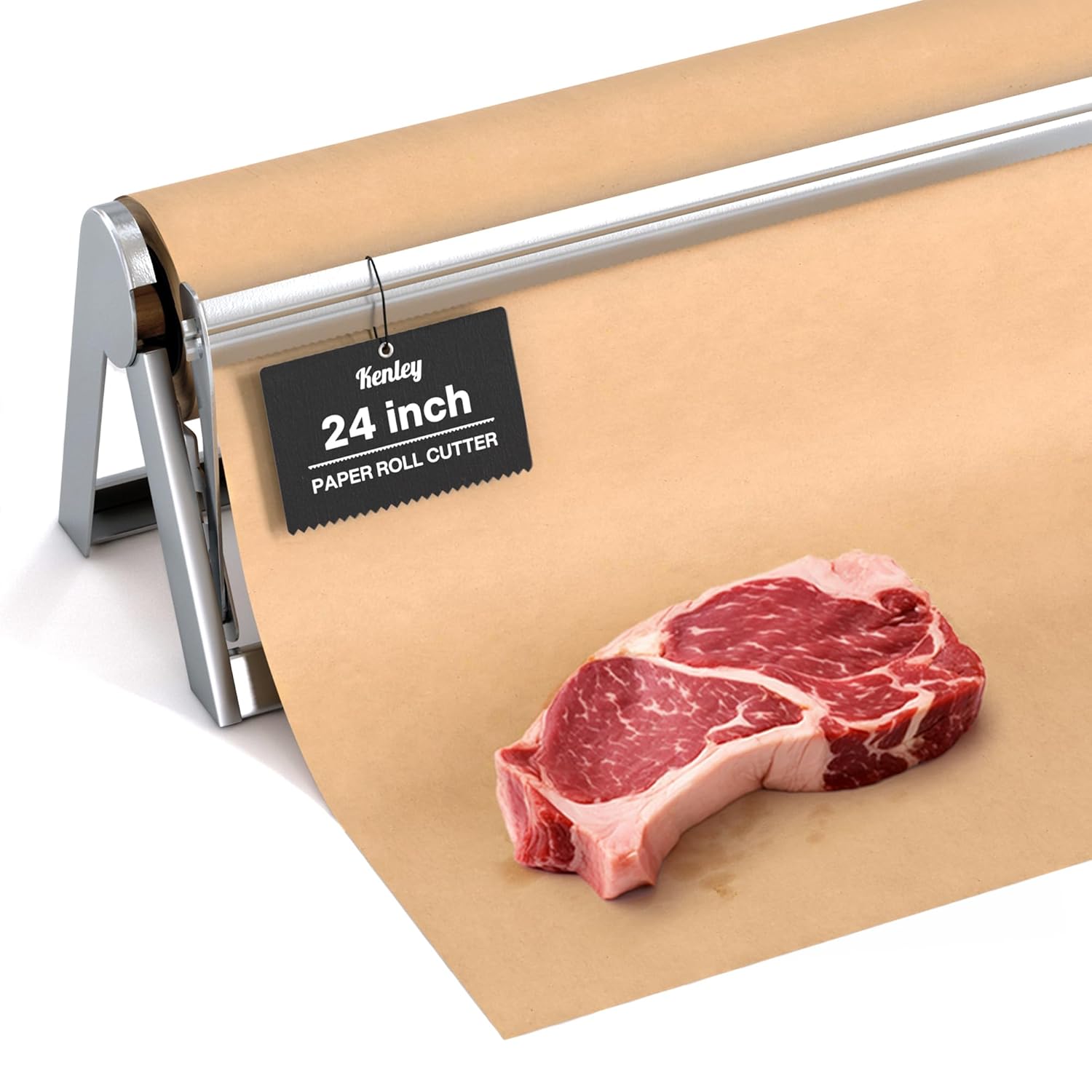 Kenley Butcher Paper Dispenser Large Holder and Cutter for Wrapping