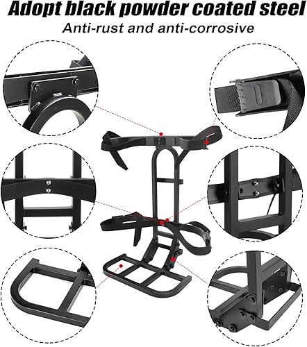 Miniatura 4 de Roykaw Soporte universal para bolsa de asiento trasero de carrito de golf y barra de seguridad para asiento trasero compatible con Club Car, EZGO y