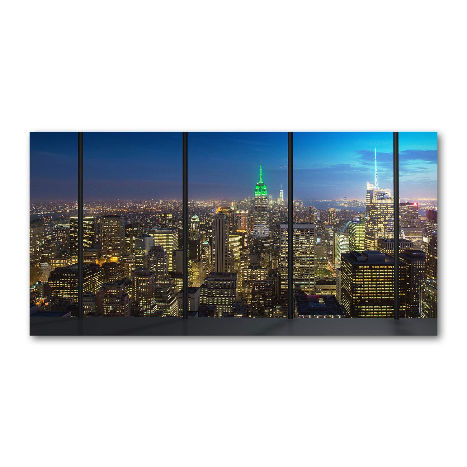 Image verre plastique déco mural 140x70cm pour créer un salon moderne urbain