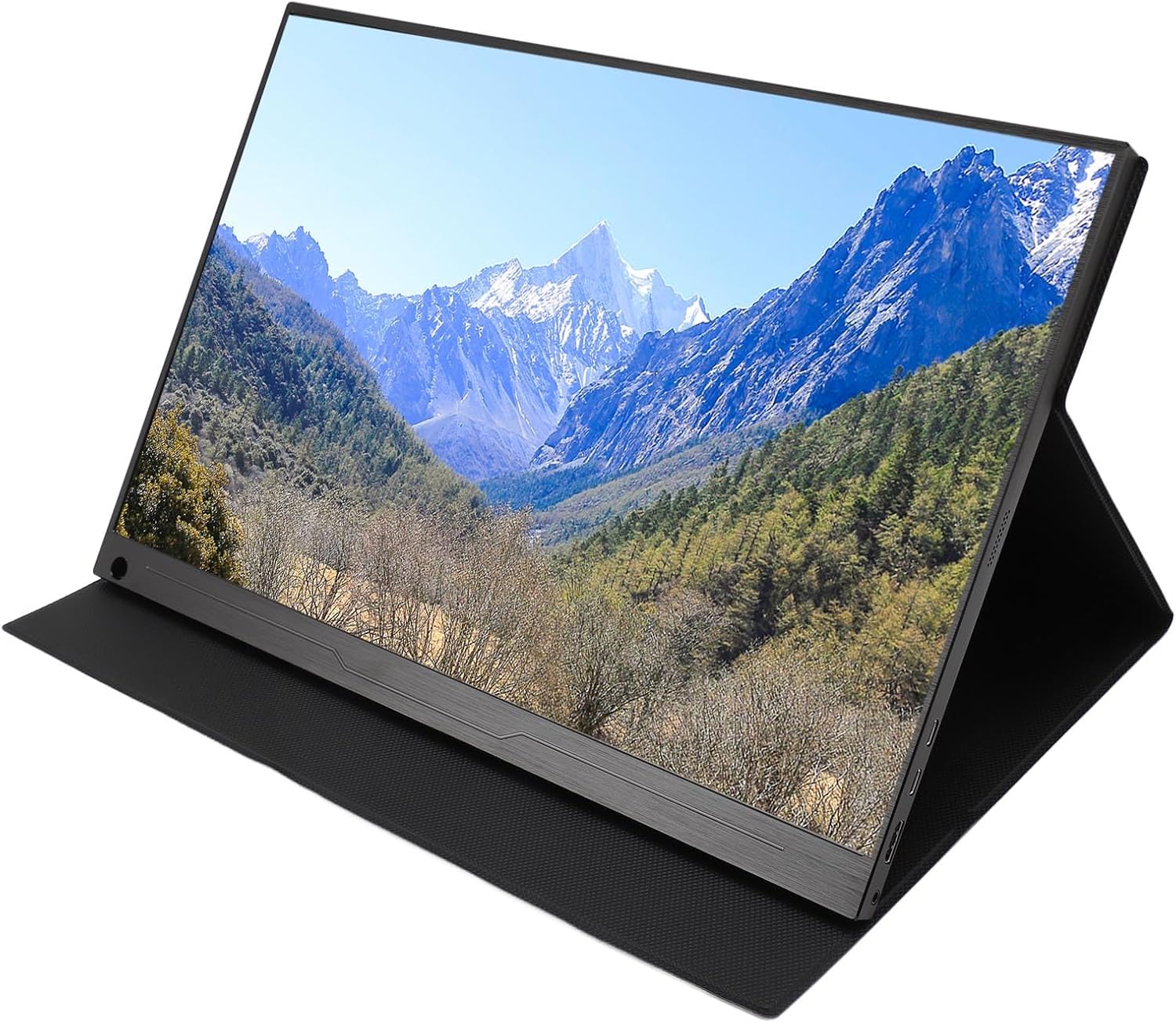 Portable Monitor, 18in 2.5K 2560x1600P IPS 144Hz Laptop Monitor, HDMI, Type C, Micro USB, 3.5mm Aux Interface, Portable Display Screen Extender for Laptop PC