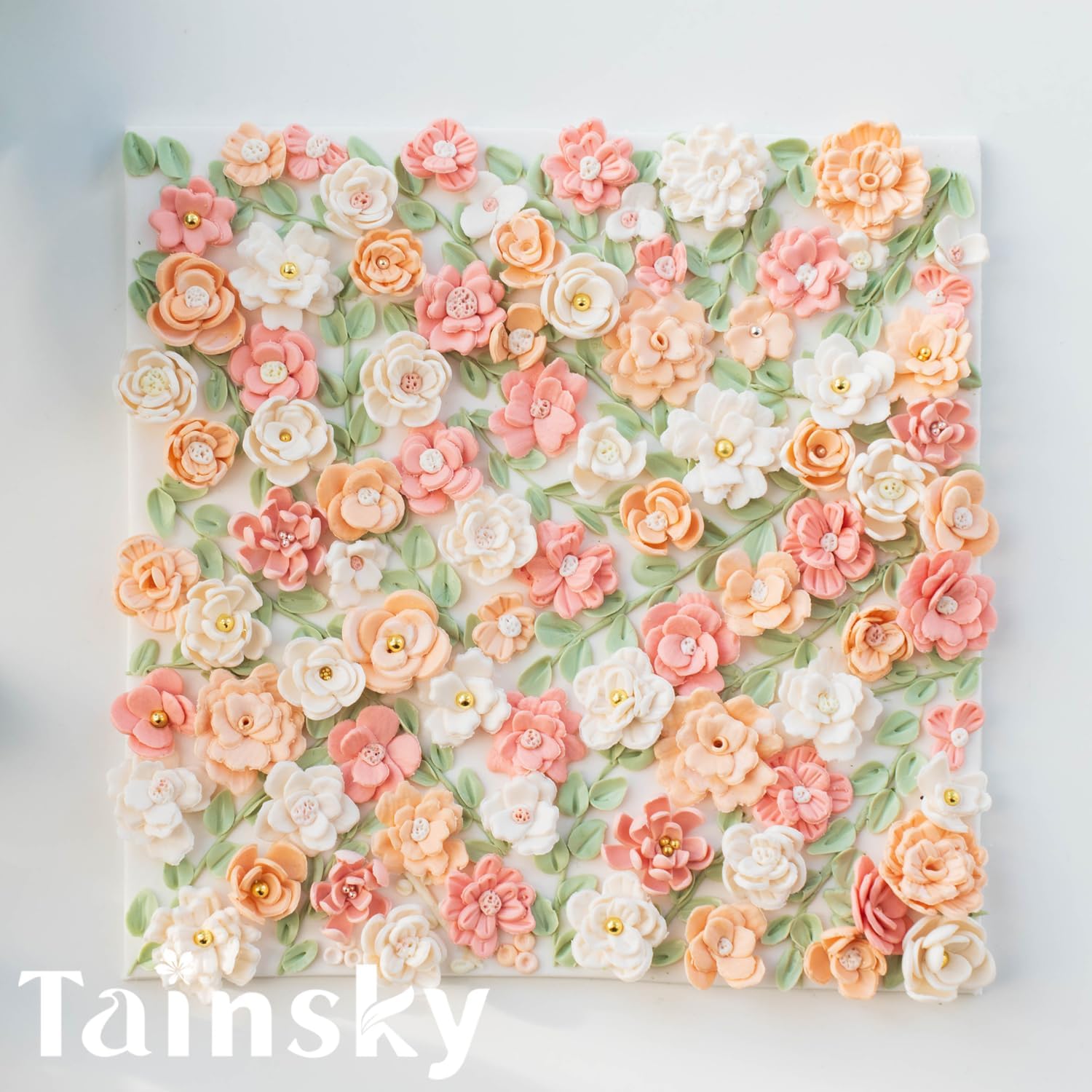 TAINSKY Flower Petal Polymer Clay Cutters - 12 Shapes Clay Earring Cutters with Petal Press Polymer Clay Molds, Flower Petals Clay Cutters for Earrings Making, Clay Cutters for Polymer Clay Jewelry