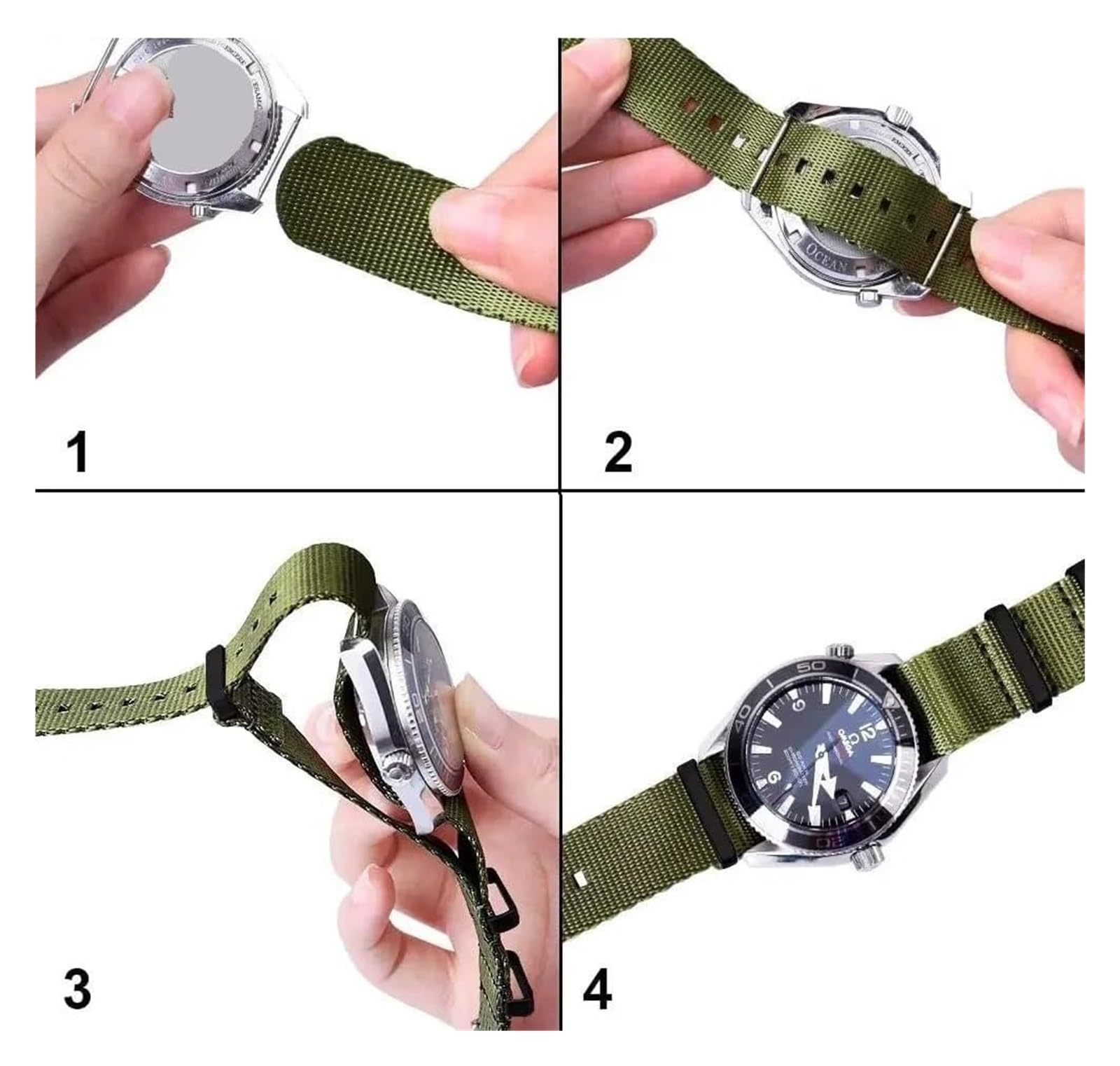 Remplacement du bracelet de la montre intelligente 20mm 22mm 18 bracelet de montre en Nylon bracelet de montre universel Type hommes sport bracelet de montre remplacement