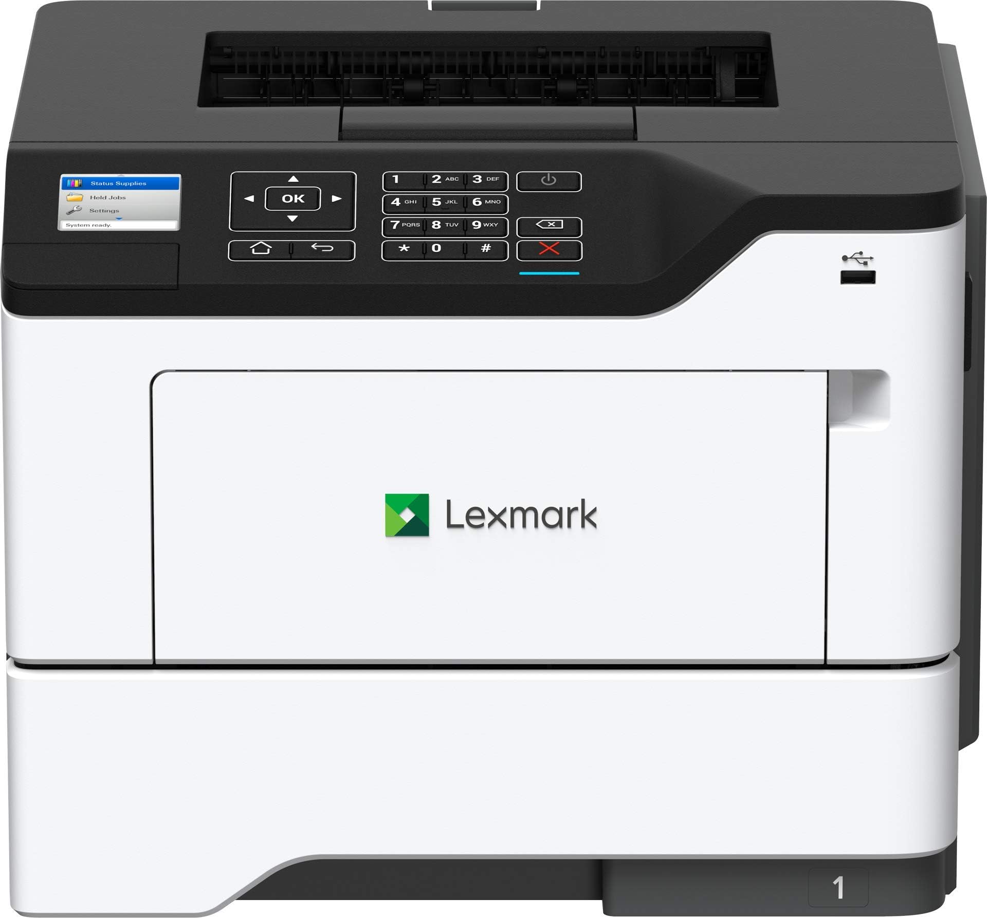 Lexmark B2650dw Monochrome Laser Printer, Duplex with Two Sided Printing, Wireless Network Capability (36SC471), Medium, White/Gray
