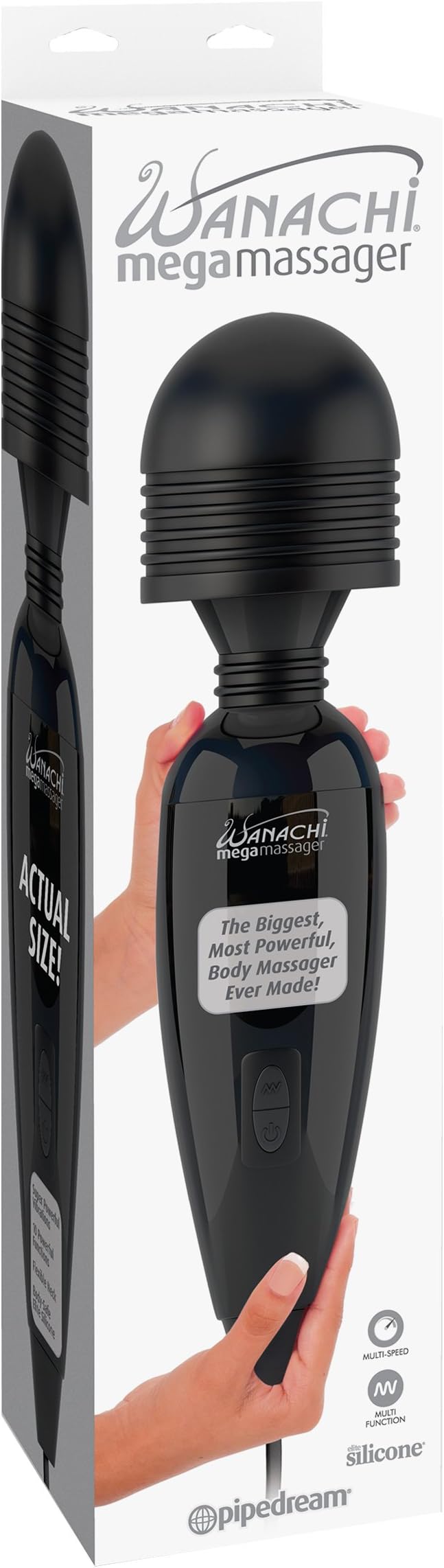Wanachi Mega Massager Masajeador Negro - 1533 gr ...