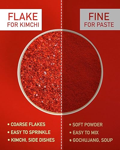 Miniatura 5 de Taekyung Chile en polvo para Kimchi escama 1 libra - Gochugaru coreano Condimento de especias de pimienta roja para alimentos asiáticos Sin MSG