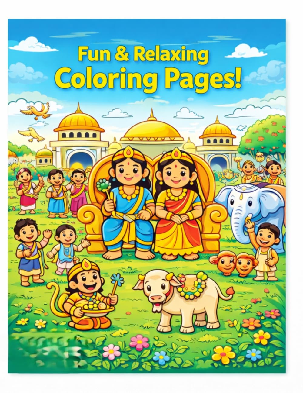 Ramayana Coloring Book: Story of The Legend Rama