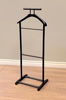 Frenchi Home Furnishing 15'' Wide Wood Freestanding Valet Stand Mahogany