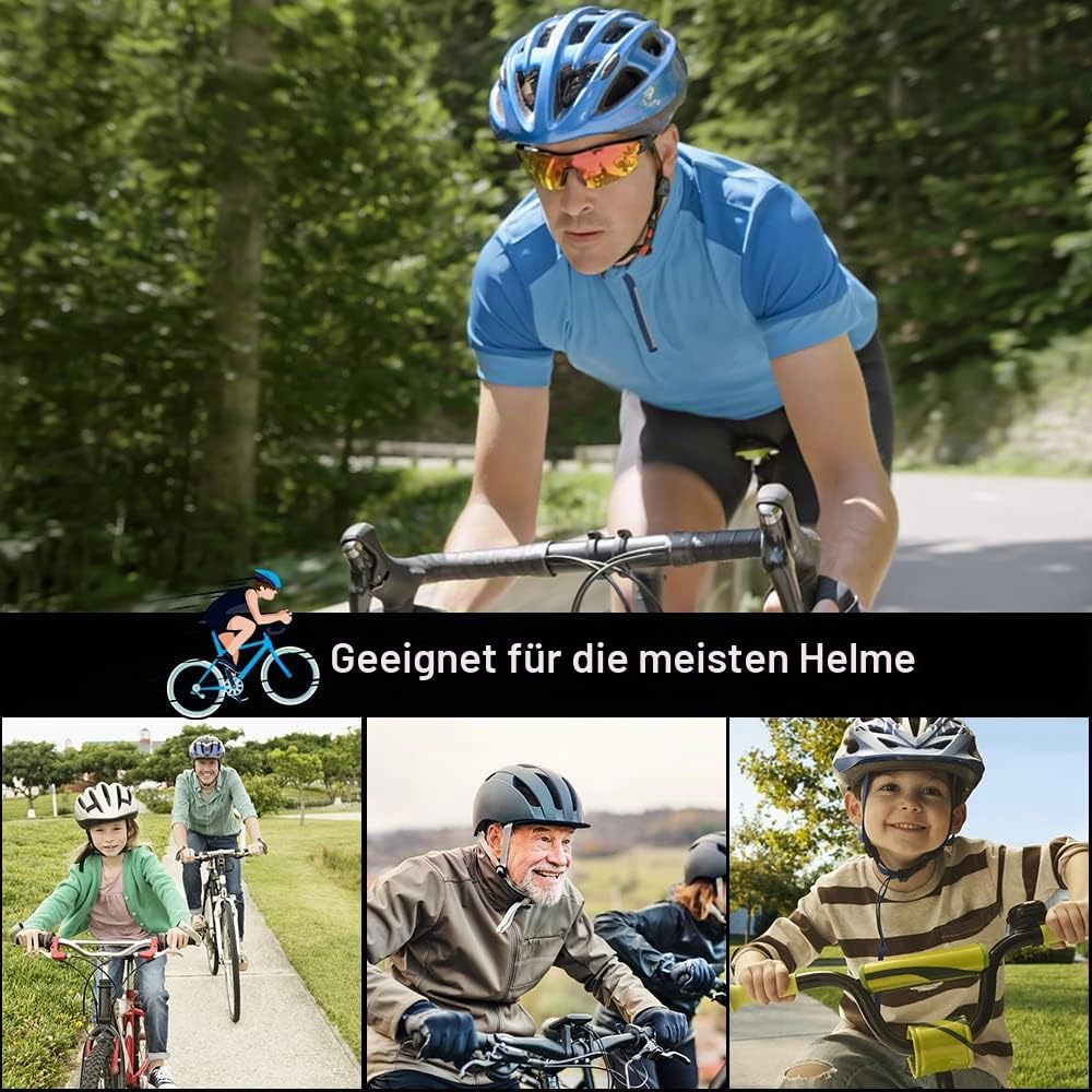 Universal Schaumstoff-Ersatzpolster für Fahrradhelme mit Klett
