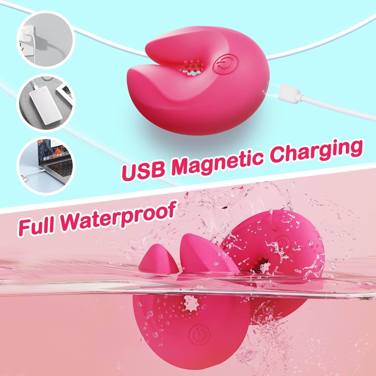 Nipple Toys Clamps Adult Toys APP Remote Control Vibrator with 9 Vibrations, BDSM Nipple Vibrators Adult Sex Toys & Games Vibrater, Female Sex Toy Sexual Pleasure Tools for Women Couples Sex Toys