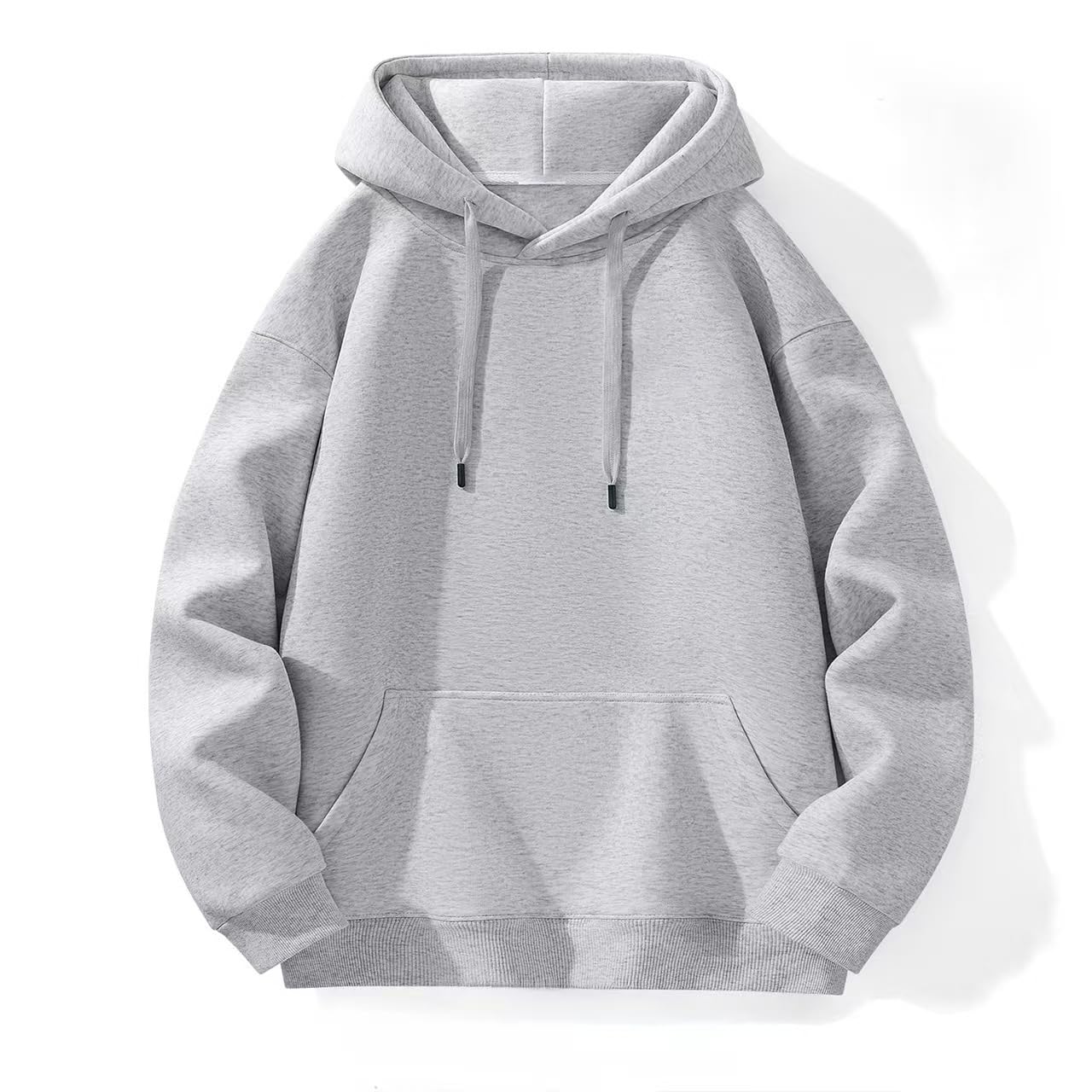 Męska bluza z kapturem z nadrukiem w amerykańskim stylu casualowym, luźny krój, gruba bluza z kapturem z kieszeniami