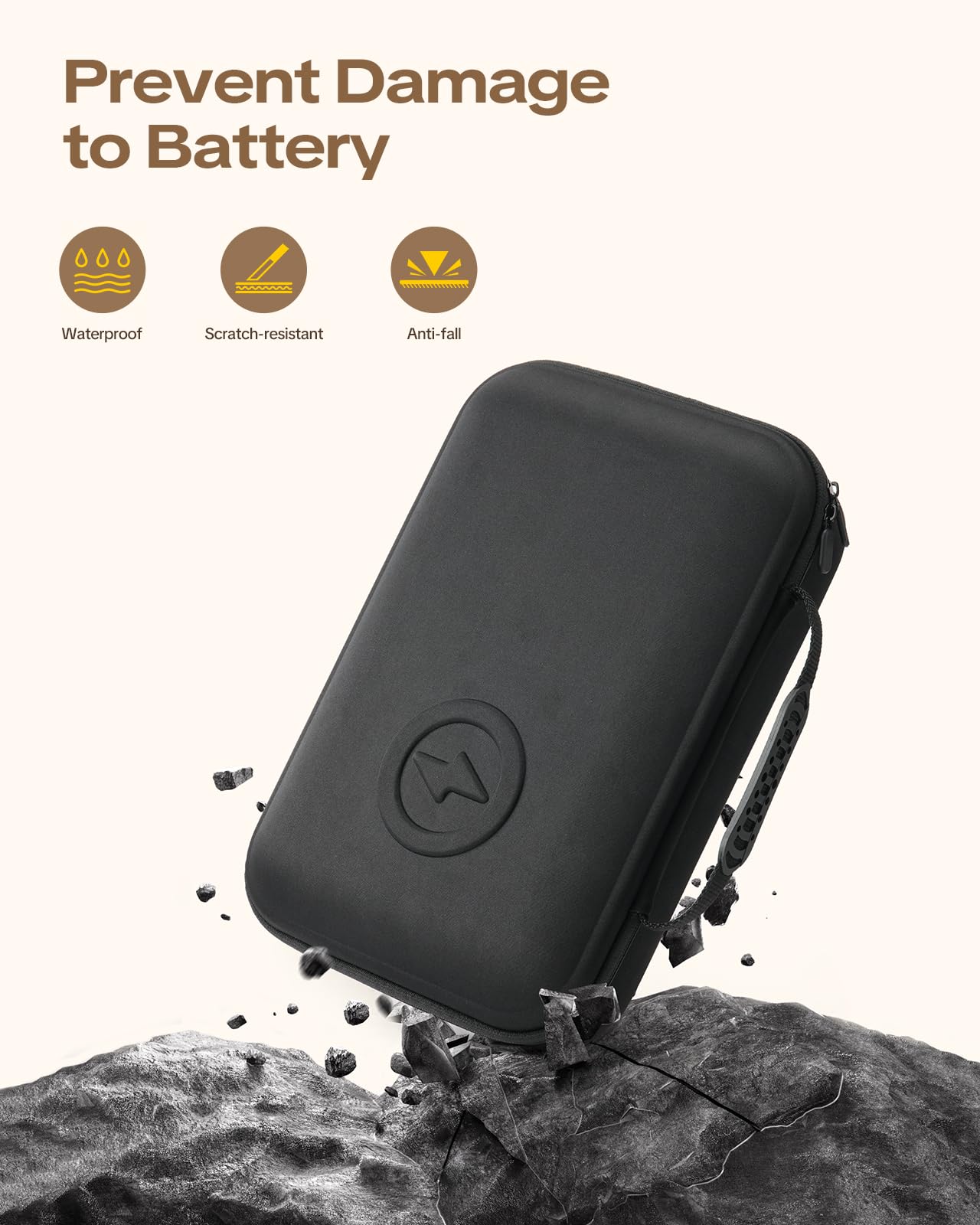 Custodia organizer per batterie con power bank di emergenza, converte 4 batterie AA in caricabatterie per telefono con tester BT-168 PRO per AA AAA C D 9 V CR2032 3 V, supporto sicuro per batterie