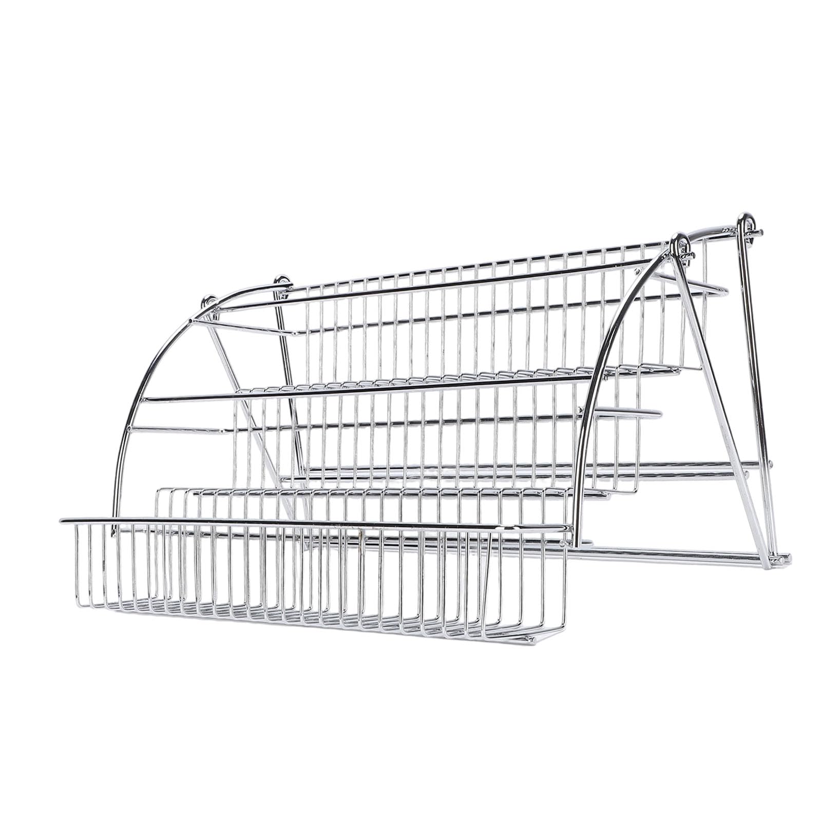 Herunterziehbares Gewürzregal, Robuster, Platzsparender Organizer aus Eisen für Oberschränke, Mehrstufiges Design für Effizientes Kochen, 1 Einheit