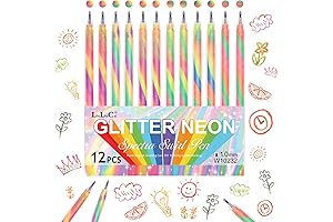 12 Pack Mixing of 3 Colors Rainbow Gel Pens Color Changing Ballpoint...