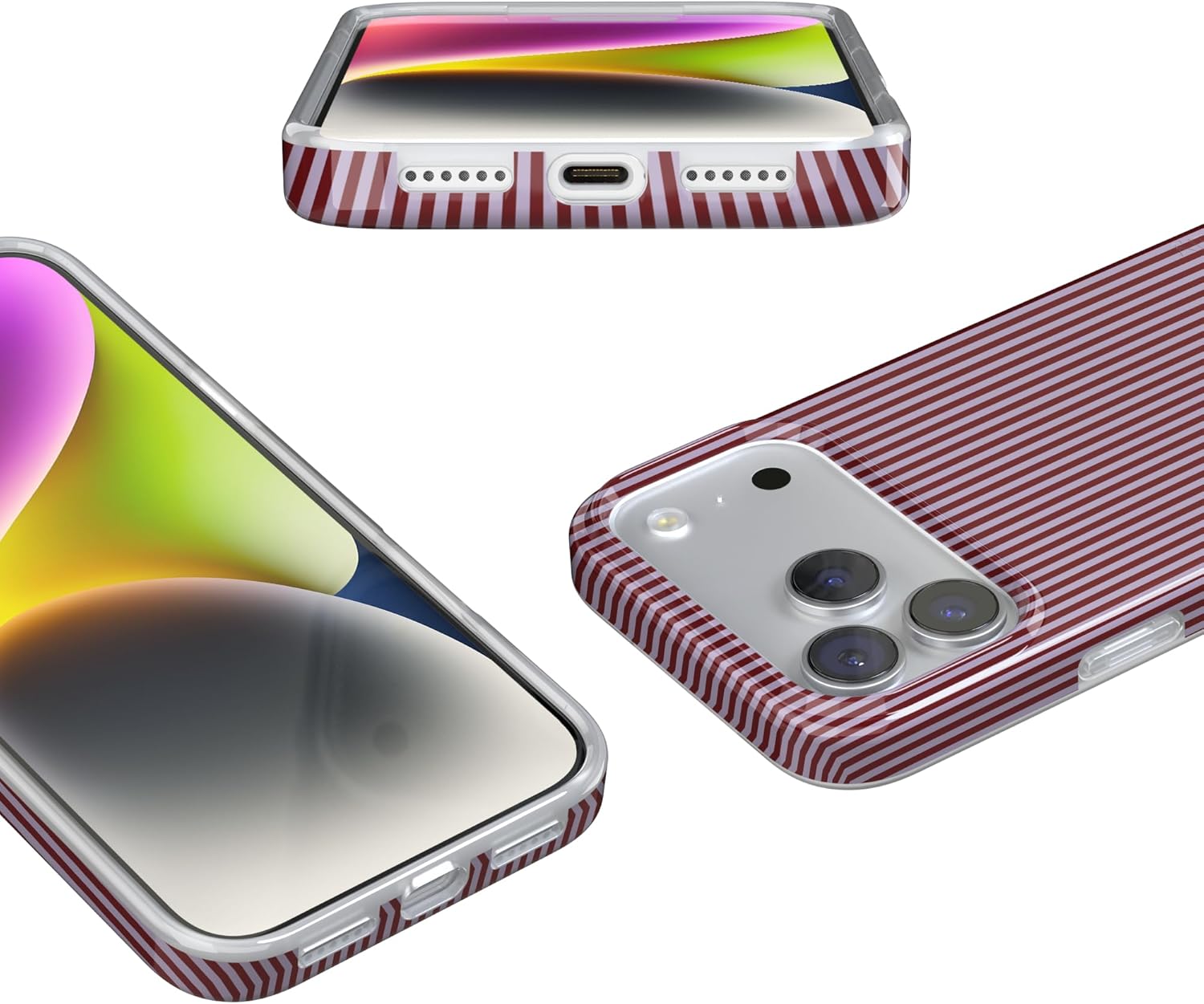 Casely iPhone 17 Pro Max Case | Stripes and the City | Tiny Pinstripe | Compatible with MagSafe | Classic Ultra Slim Design
