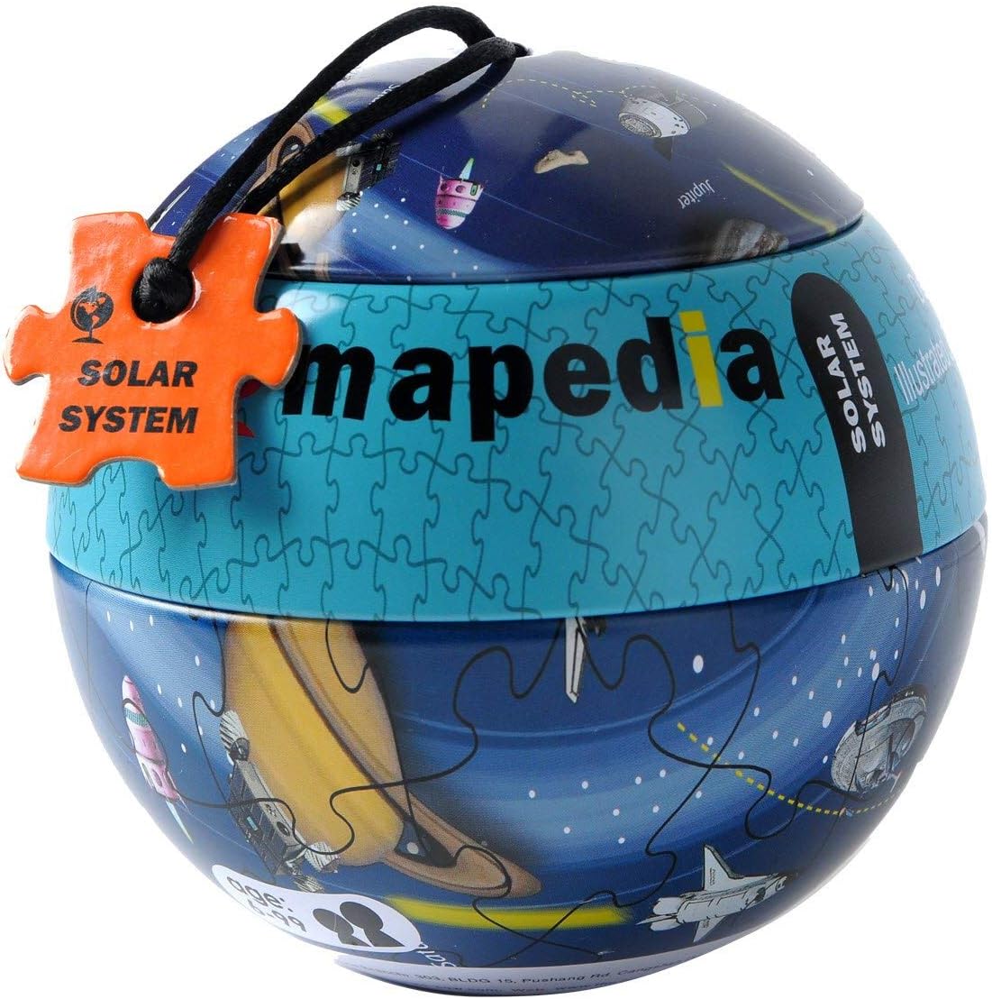 The Purple Cow - Mapedia Solar System Map Puzzle - Maps Game Set for Kids - for Both at Home & On The Go! A Puzzle of 100Piece, Model:699