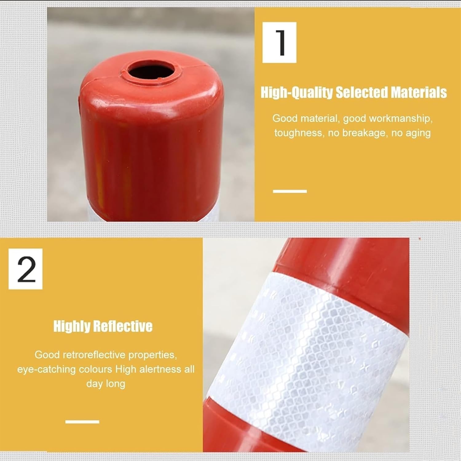 Cono Delimitador De Tráfico, Barrera De Seguridad De Plástico, Conos De Seguridad, Señales De Tráfico para Aparcamiento/Control De Multitudes/Postes De Señalización,Blue-1 Pack