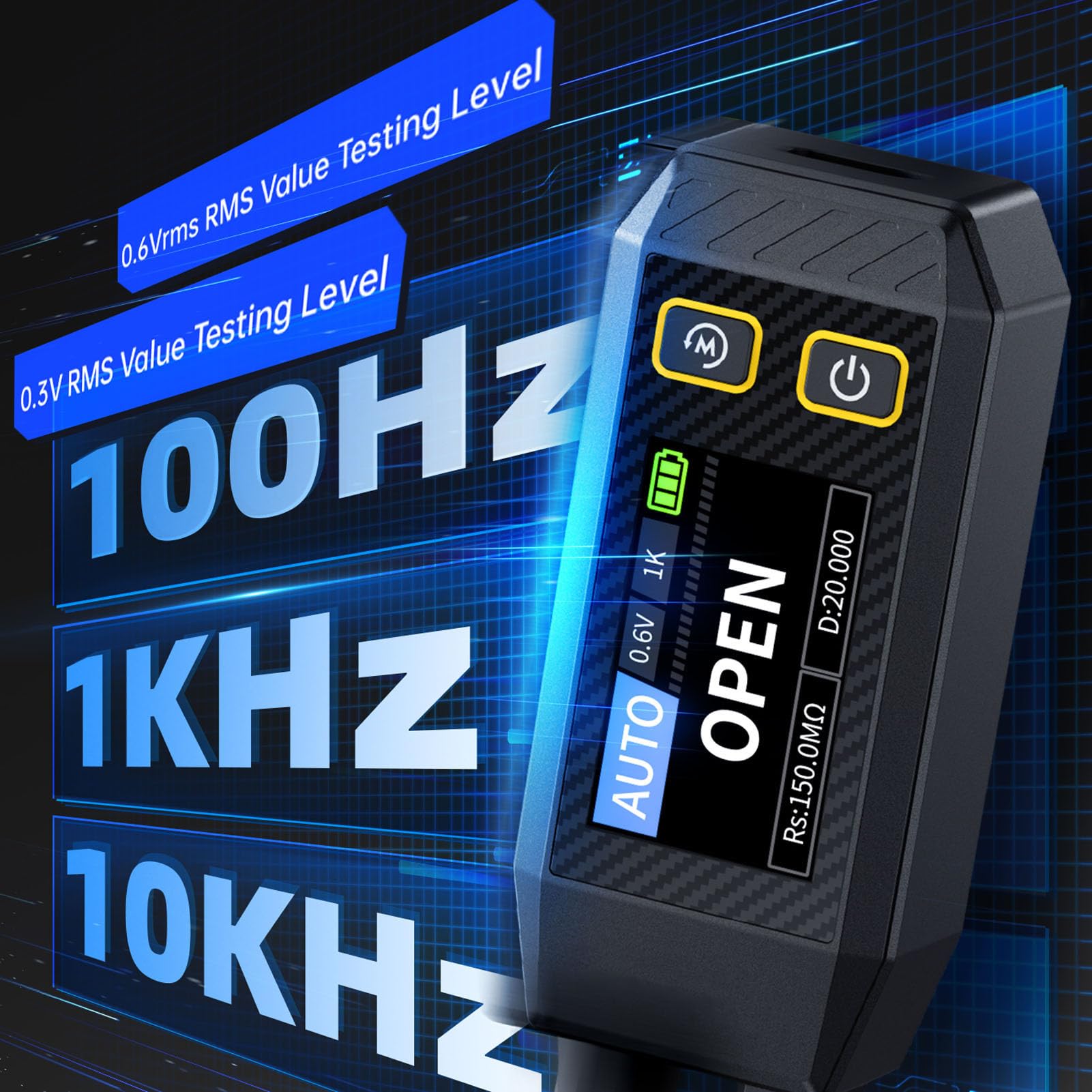 Tester per Misuratori ESR, Mini Pinzetta Intelligente, Tester SMD, Tester per Pinzette Digitali, Strumenti di Misurazione per Diodi di continuità, capacità, Induttanza Resistente