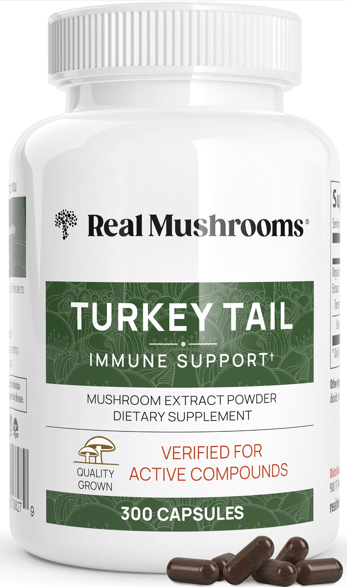 Real Mushrooms Turkey Tail Capsules