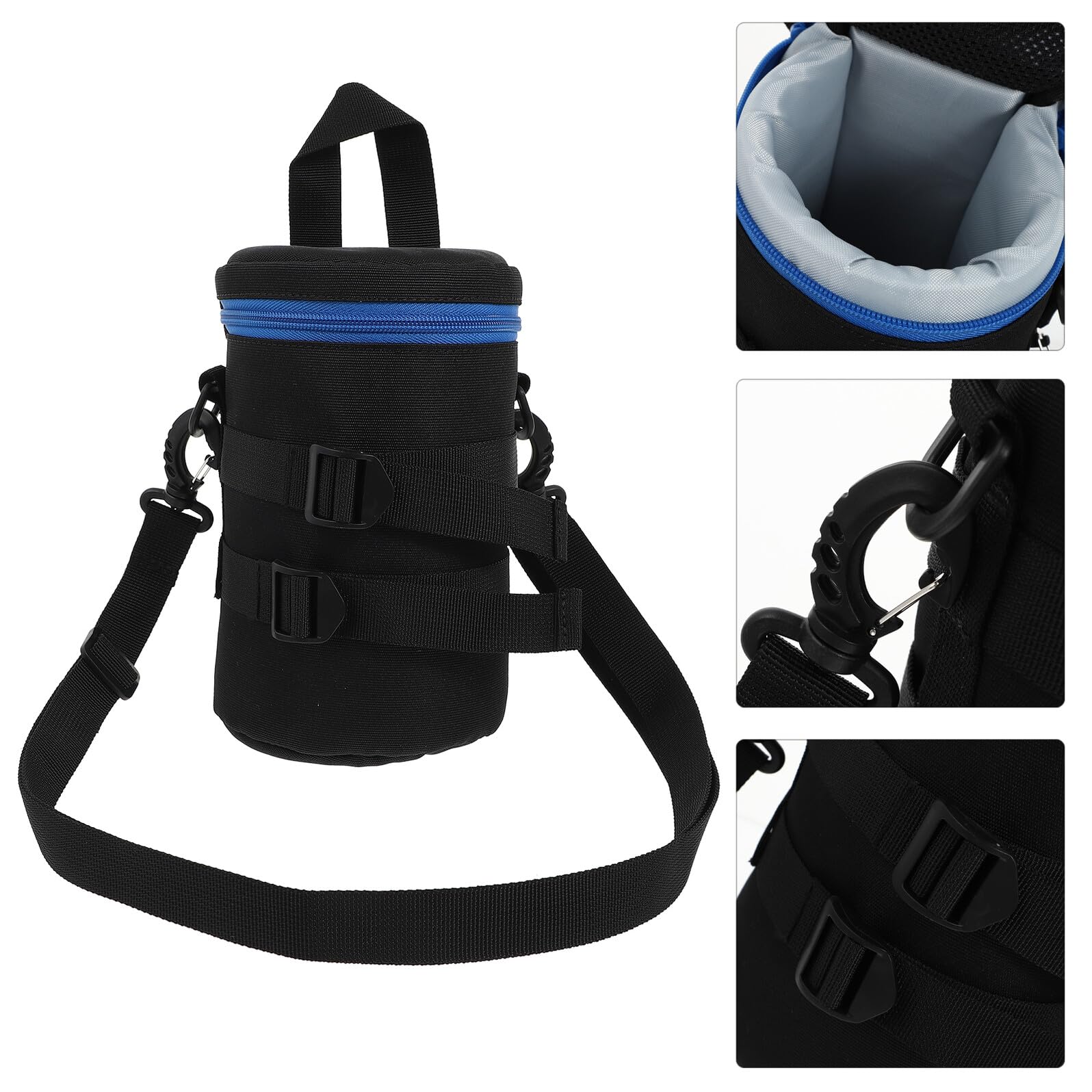 Custodia Colore per Fotografi in Movimento per Resistente Casuale Antiurto Poliestere Nero Cintura Regolabile, Leggera Obiettivo Fotografico