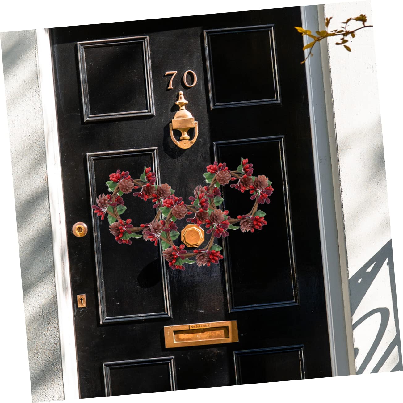 TOPBATHY 10 STK Kranz Weihnachtsgirlande Kerze Beerenkränze Tischdekorationen Weihnachtskerzenkränze Ringe Stumpenkerze Weihnachtskerzenständer Weihnachtskerzenhalter Kerzenringe Stoff