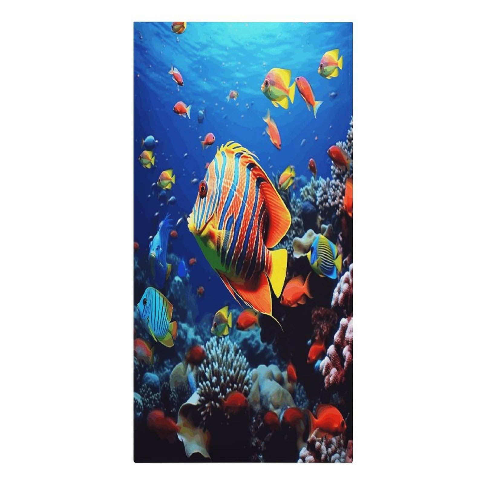 Adfgyerh Women's Style Sea Fishes Microfiber Sand Free Towels Large Quick-Dry. Beach Towel For Swimming Pool Camping Beach .Beach Accessories， They Are Essential Accessories For Adults, And Men, Vacation Gift