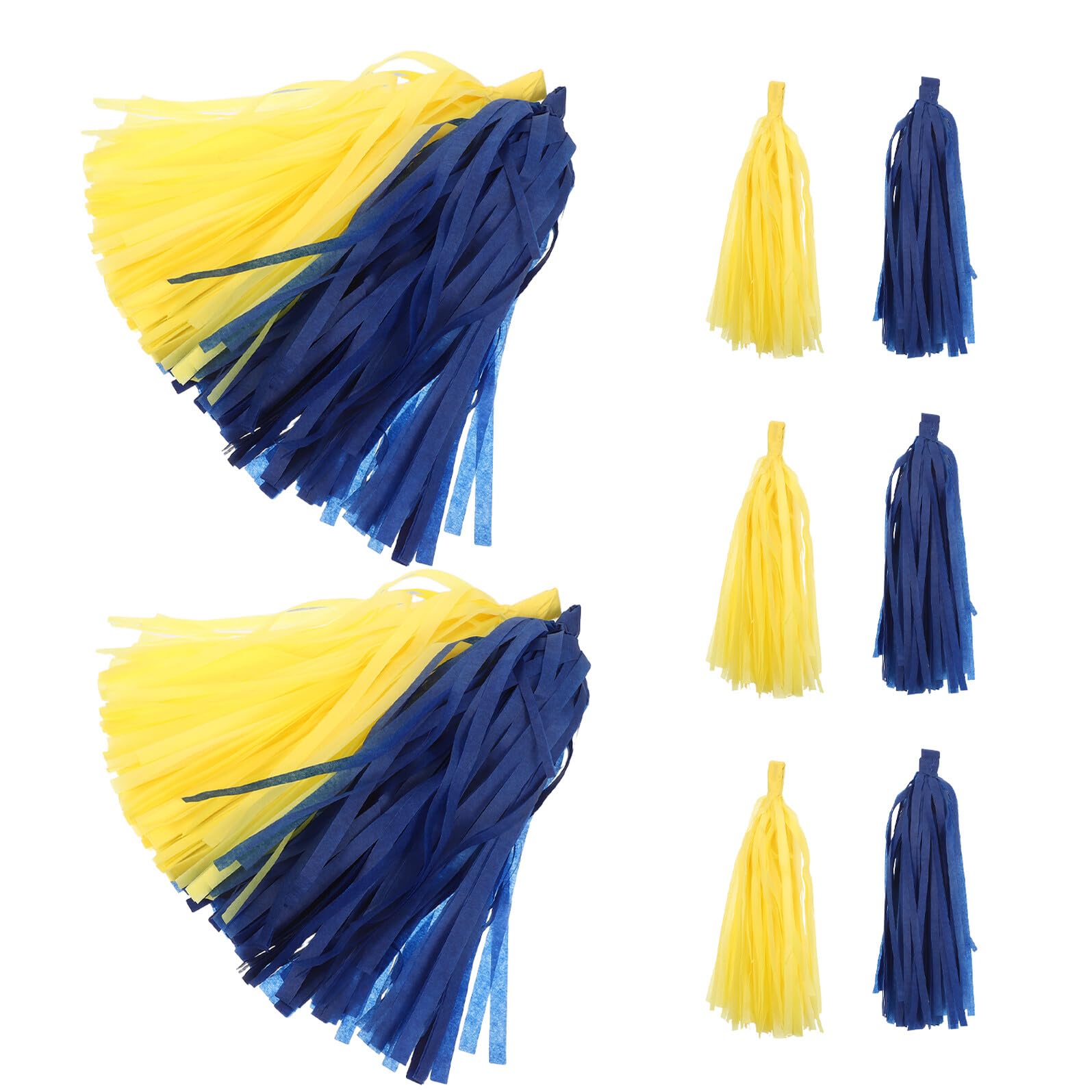 Guirnaldas de borlas de papel Alipis para decoración de cumpleaños y colgantes DIY de 10 piezas
