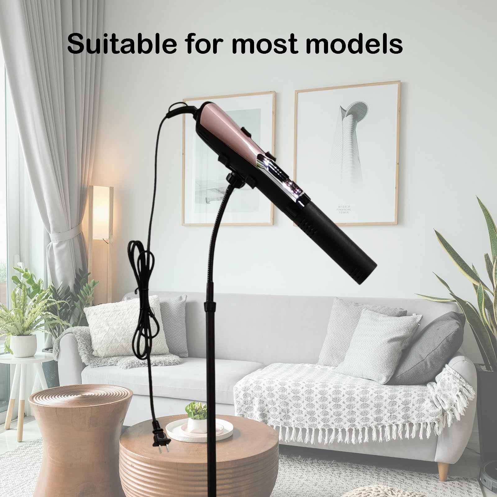 Support de baguette Terahertz – Hauteur et angle réglables pour la relaxation et le bien-être – Compatible avec les baguettes thérapeutiques Terahertz