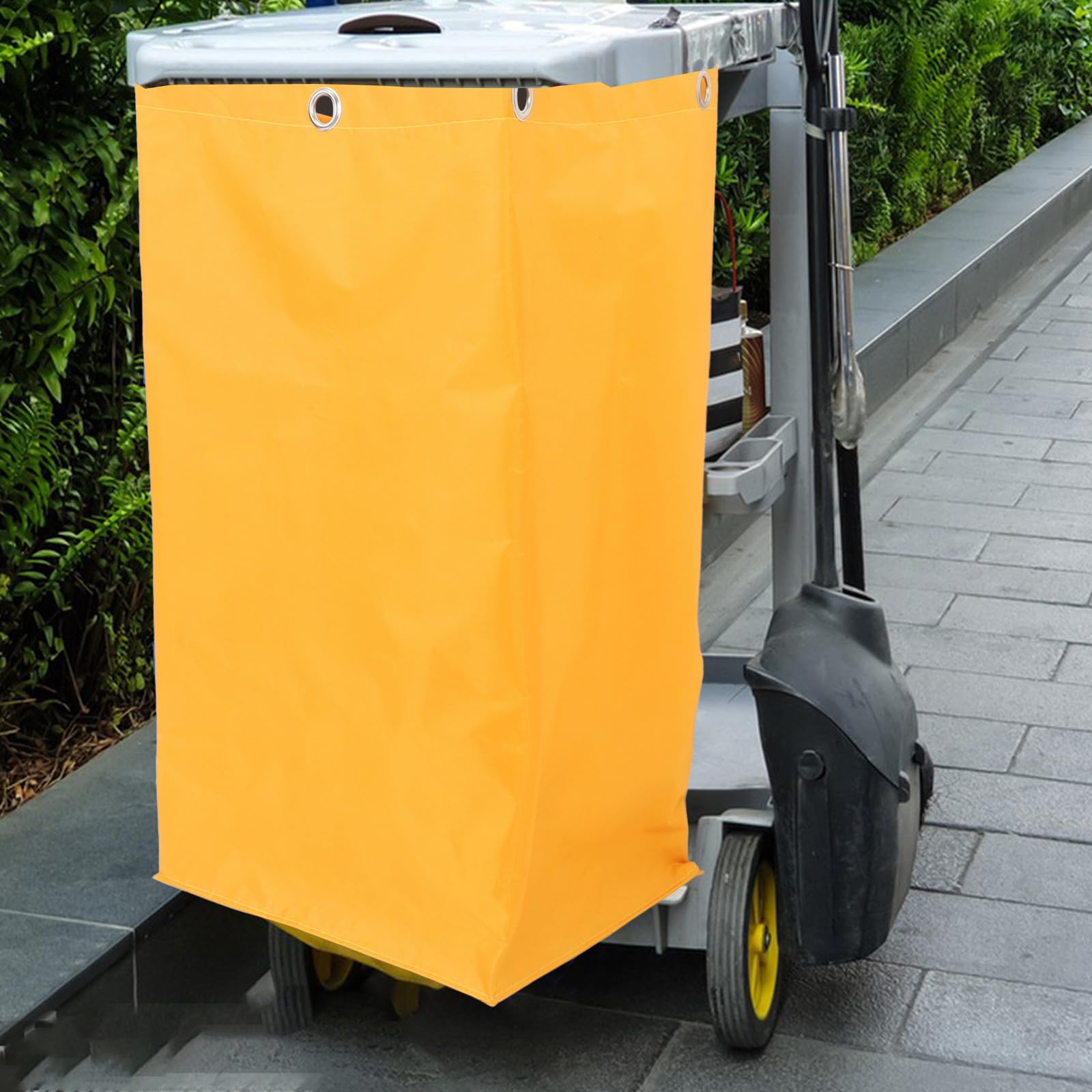 Amosfun Spritzwassergeschützte Reinigungstrolleytasche aus Canvas Große Aufbewahrungstasche für Gewerbliche Reinigungswagen Gepolstert Abnehmbar für Hotelwäschewagen und Mülltransport
