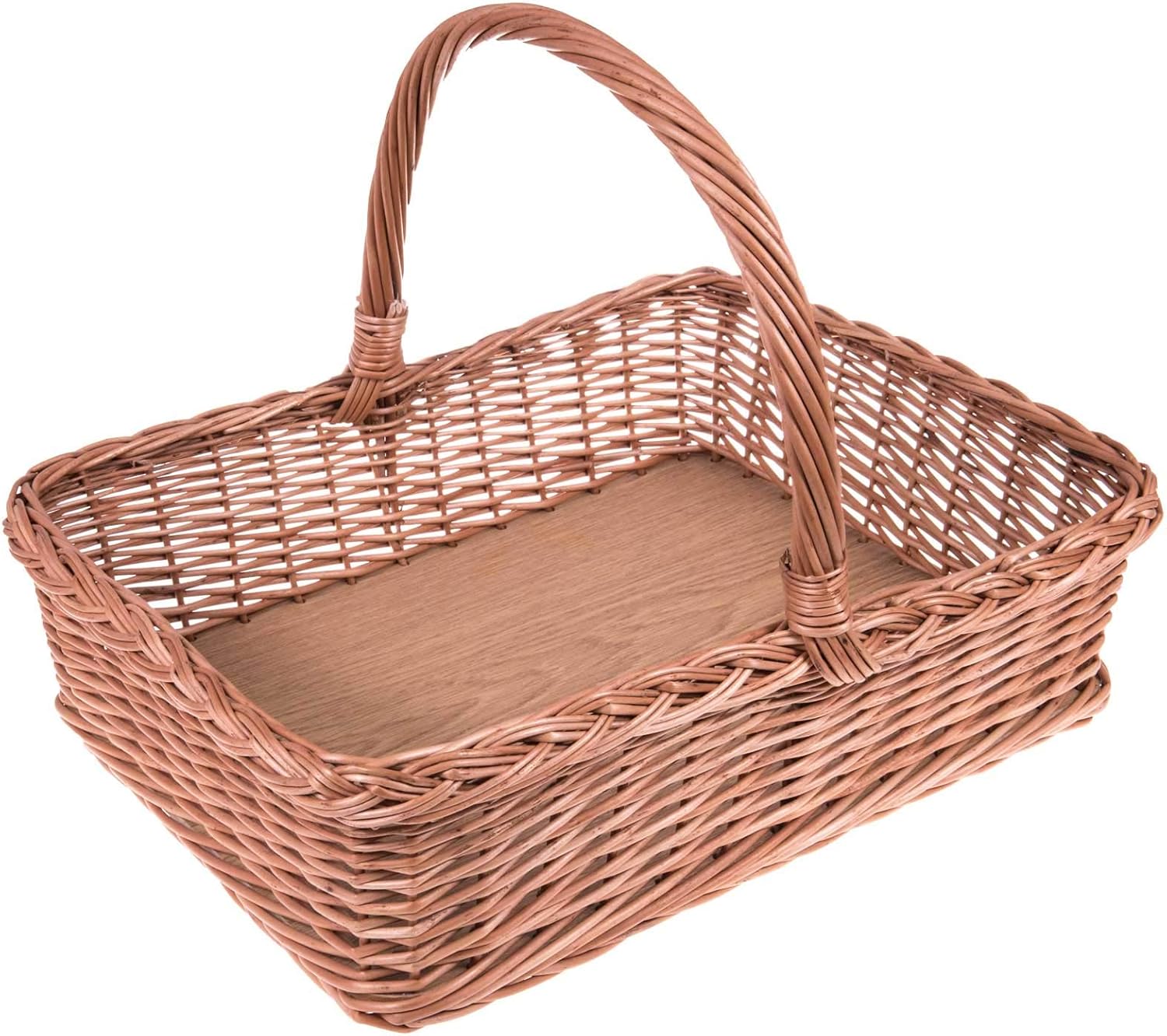 Weidentablett 54 Cm - Serviertablett Aus Weide Mit Wasserfester Folie