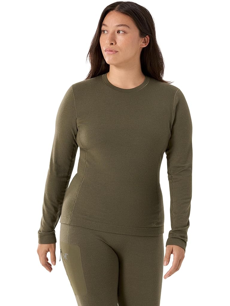 Olive Arc'teryx Satoro Merino Wool Crew