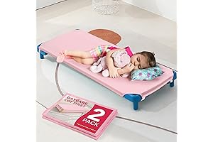 2 Pcs Child Daycare Cot Sheets for Toddler and Preschool Breathable Microfiber