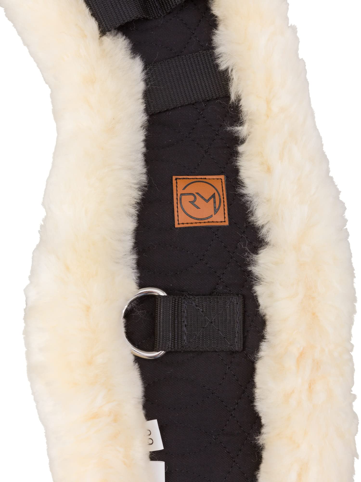 Rohn Moden Lammfell Sattelgurt Mady, Kurzgurt mit anatomischer Sichelform, 60 cm