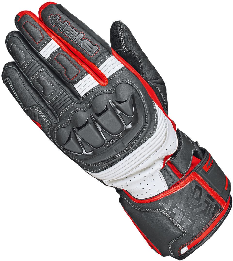 Held Revel 3.0 Lederhandschuh lang – Motorrad Schutz – Ziegenleder – Schwarz