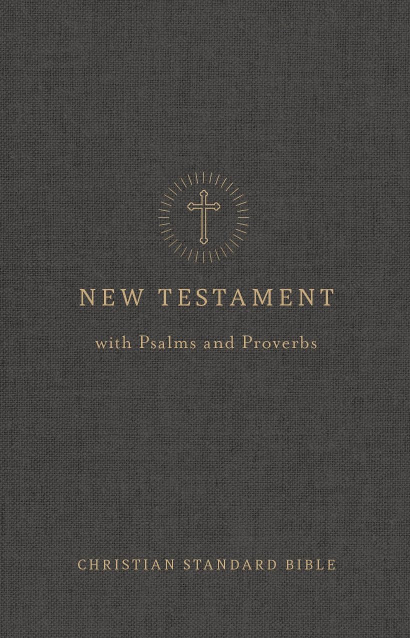 CSB Pocket New Testament with Psalms and Proverbs, Easy-to-Read Optimal Type, Charcoal Trade Paper