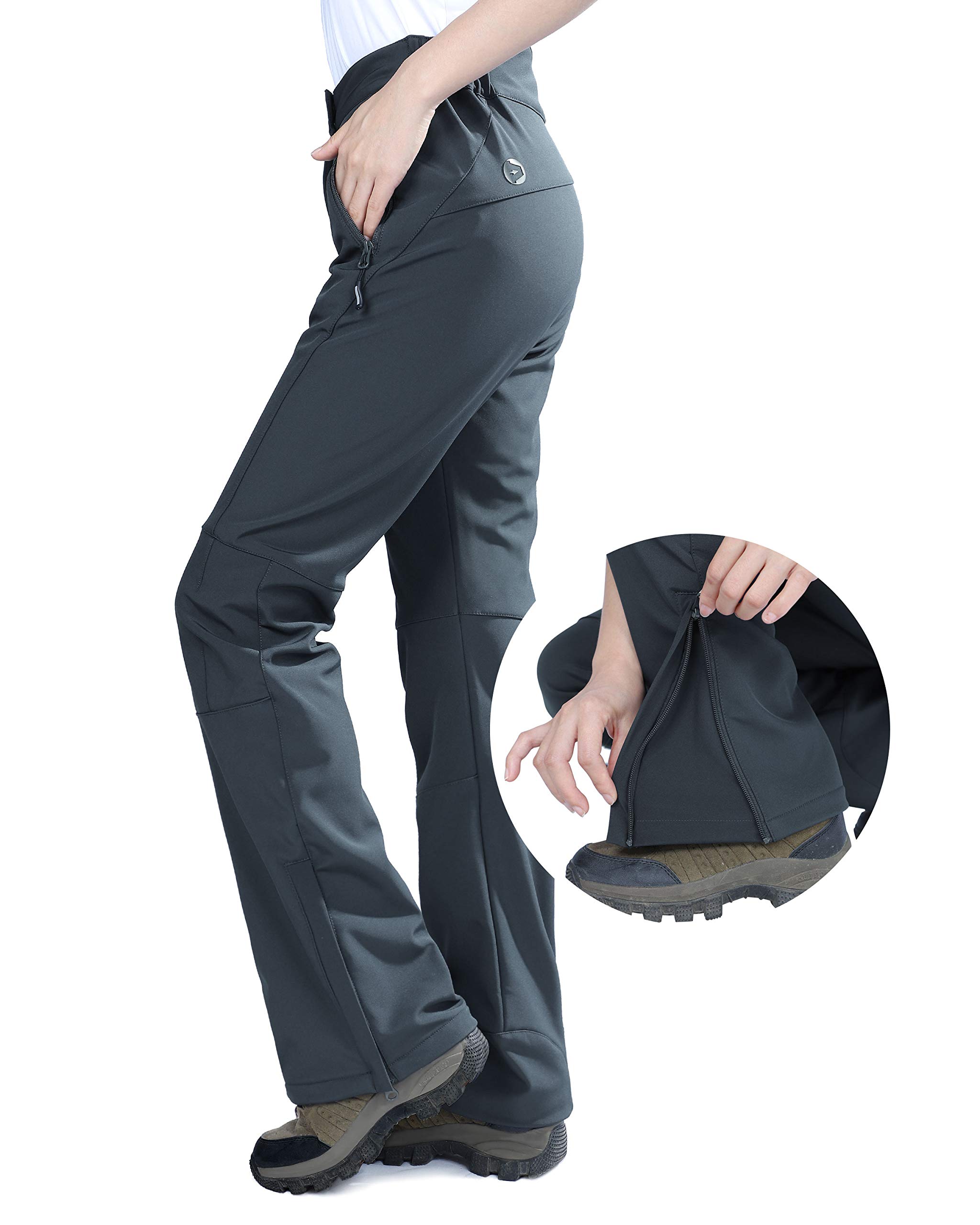 Outdoor Ventures Pantalones de esquí para mujer, pantalones de senderismo, impermeables, pantalones térmicos de invierno, ropa térmica, pantalones de esquí, pantalones de trabajo