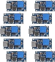 Vista 9 de AITRIP 10 piezas MT3608 DC-DC convertidor de impulso 2A módulo ajustable de aumento de voltaje regulador de voltaje de entrada 2V-24V a 5V-28V