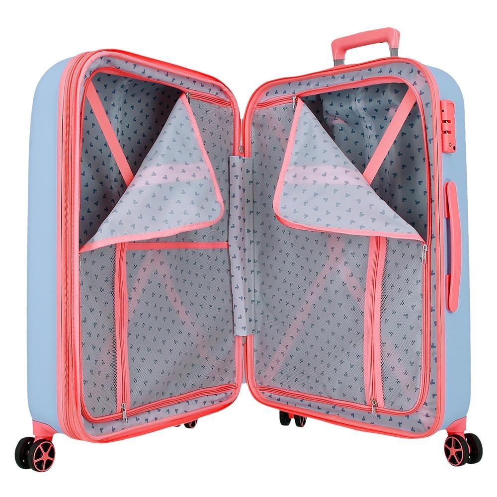 Joumma Bags Disney Good Trip Valigia da cabina per bambini, ABS rigido con lucchetto a combinazione laterale, 28,4 l, 2 kg, 4 ruote doppie, bagaglio a mano